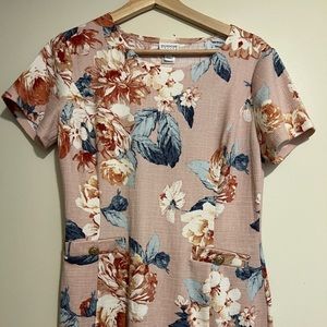 Pink Floral Dress Size 6P